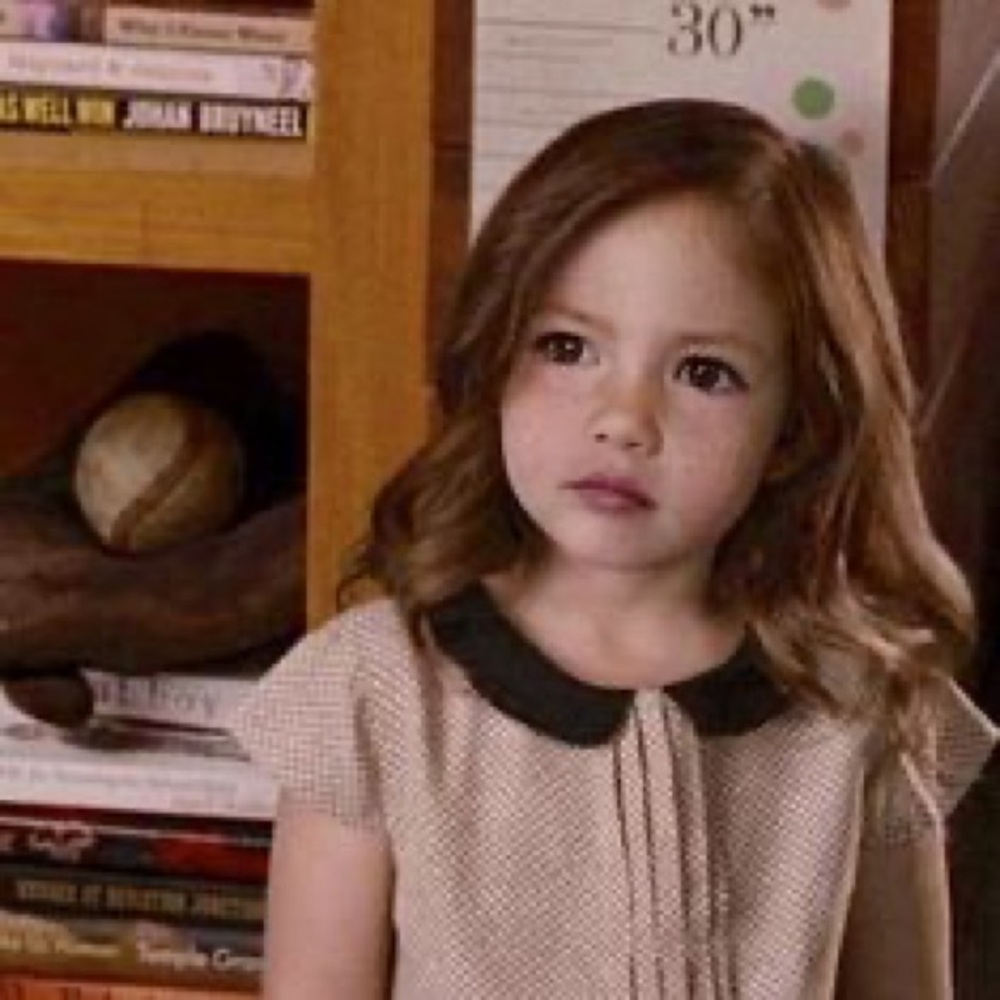 ASO Renesmee Cullen Twilight Breaking Dawn Zara  Polka Dot Dress Black Collar